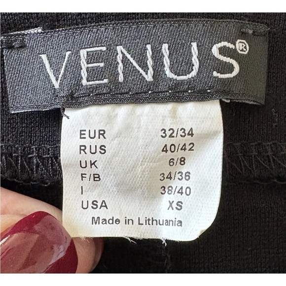 Venus Black White Shift Dress Womens Size XS (1511) - Picture 4 of 4